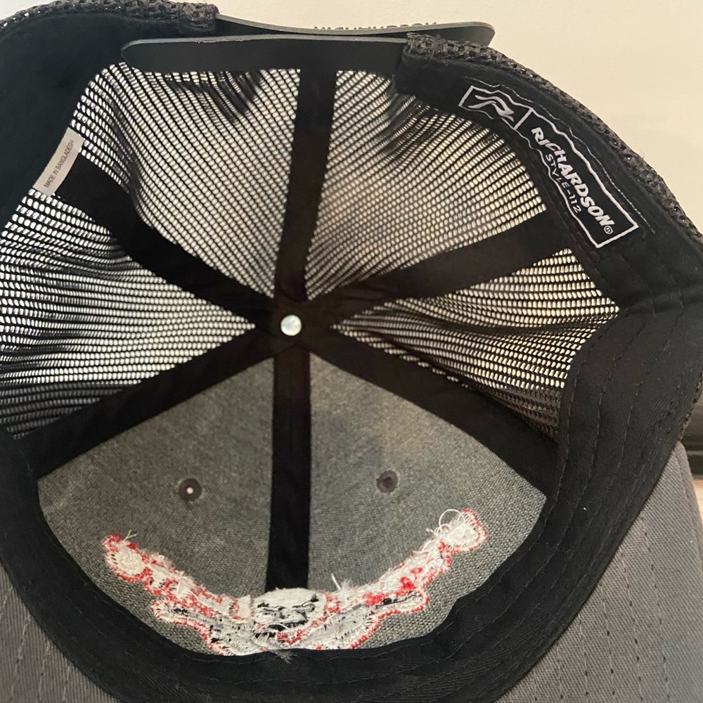 Osfa Diesel Life Trucker Hat Richardson Style 112 Gray:Black/Red View 5